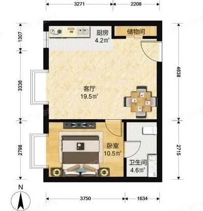 西城区 闹市口大街9号院3号楼1703号（北京尊府）