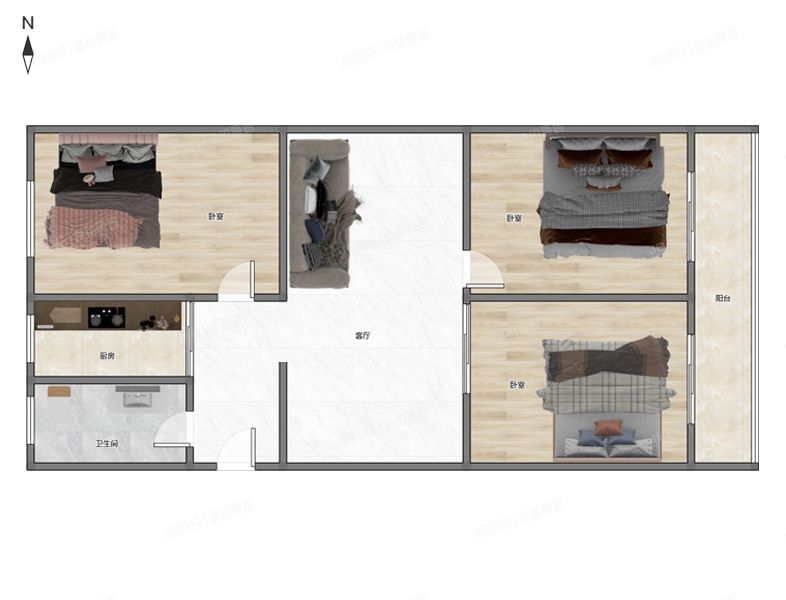 昌平区 昌平镇永安里甲1号楼4层3单元（永安里）