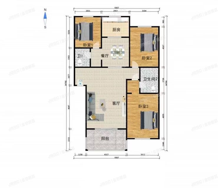 大兴区-西红门镇 金华园甲9号楼5层3-501（金华园）