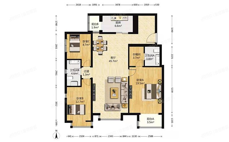 丰台区 怡海花园恒泰园9号楼20层2001（怡海花园）