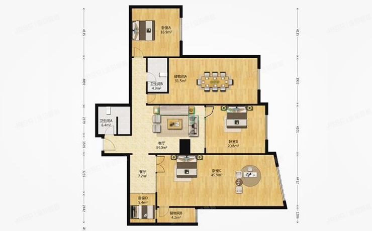 东城区 东直门外小街甲2号A座2302+车位（正东国际）