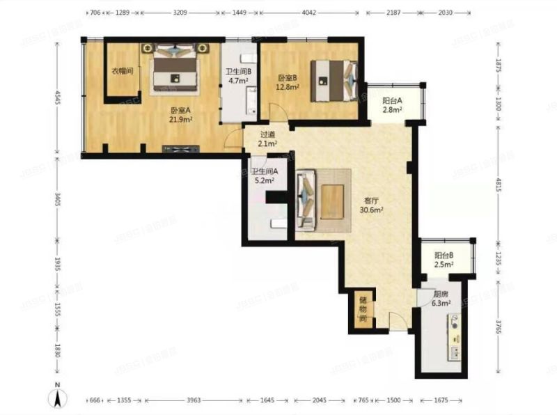 西城区 三里河二区3号楼14层1410号（三里河二区A区）
