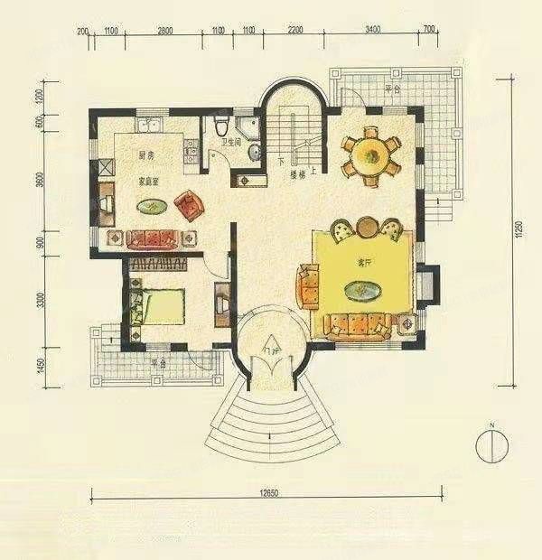怀柔区 红螺路39号院二区103号楼1至2层（半山世家）独栋别墅