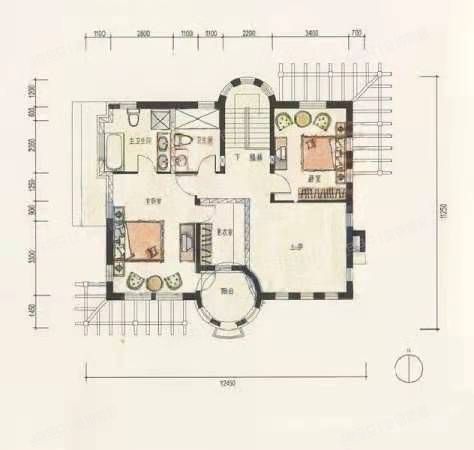 怀柔区 红螺路39号院二区103号楼1至2层（半山世家）独栋别墅