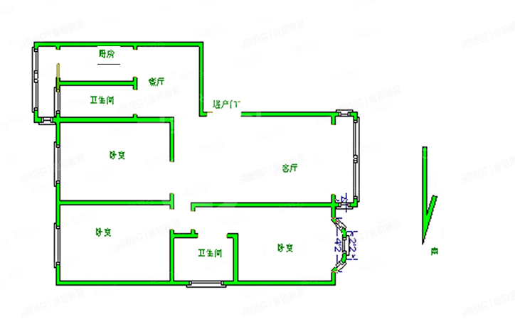 房山区-窦店 汇丰街3号楼17号5层5单元502号（世界名园）