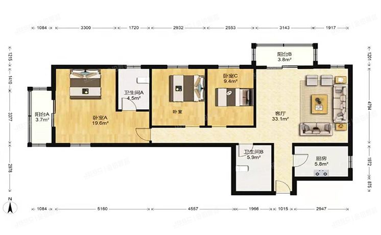朝阳区 东三环南路54号院3号楼21层2110（华腾园）