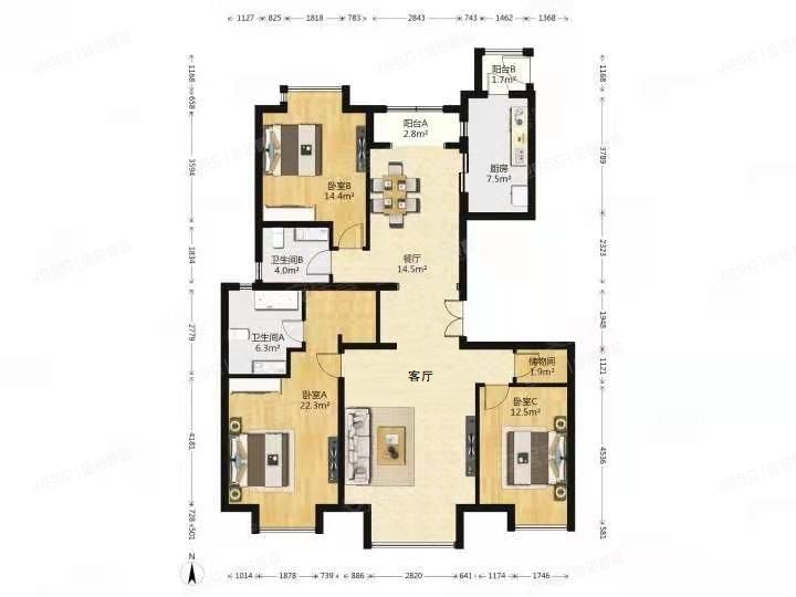 石景山区 杨庄北区50号楼17层3单元1702（鼎城世家）