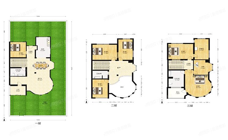 经济技术开发区 天华园三里六区7号楼1至3层1门（一栋洋房）别墅