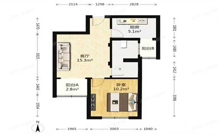 西城区 三里河二区4号楼11层1106号（三里河二区A区）