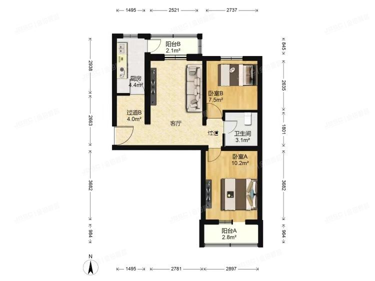 朝阳区 南新园25号楼4层3门401号（南新园小区）