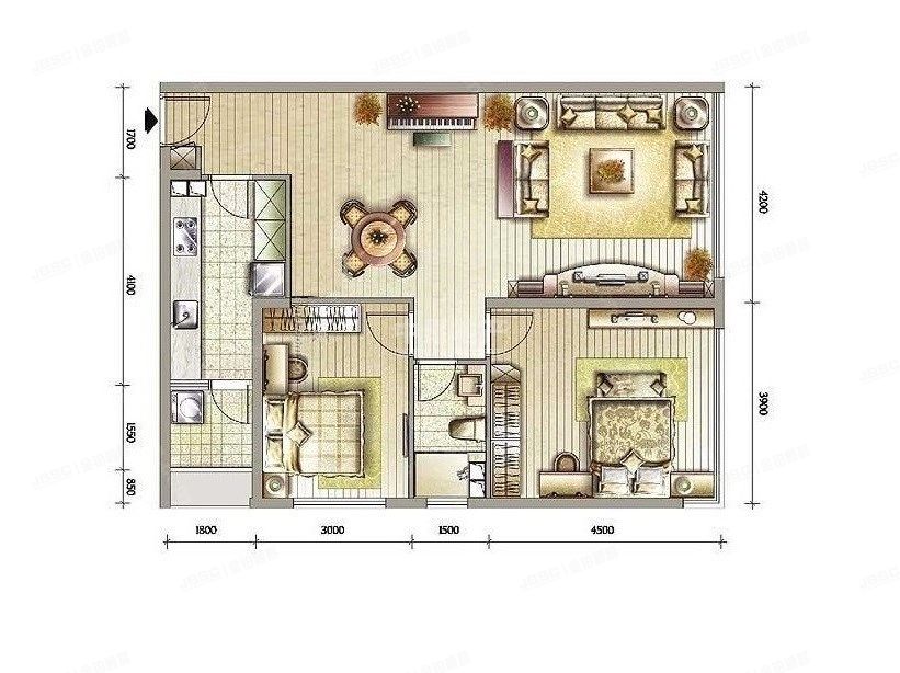 西城区 太平桥大街8号院2号楼8层3单元804+车位（西城晶华）