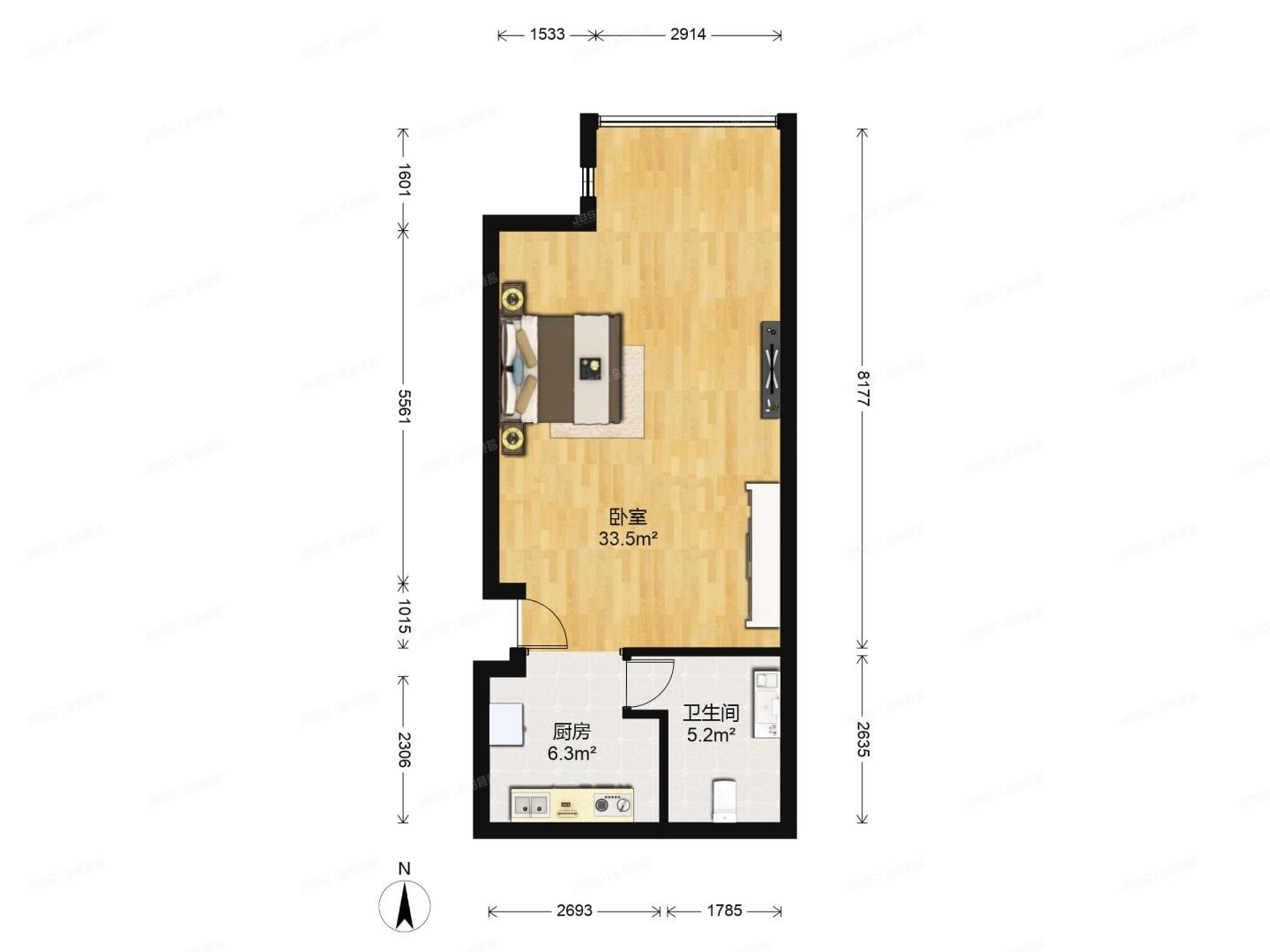 东城区 国瑞城西区3楼8层805（国瑞城西区）公寓