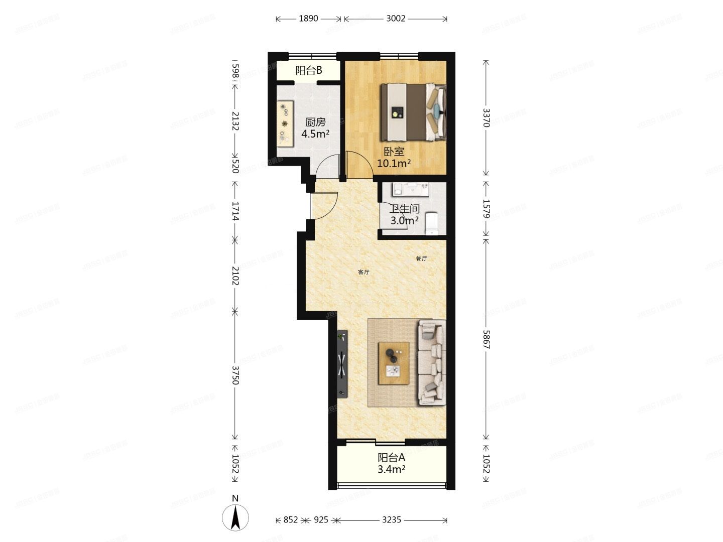 经济技术开发区 南海家园四里7号楼3层1单元302（南海家园四里）