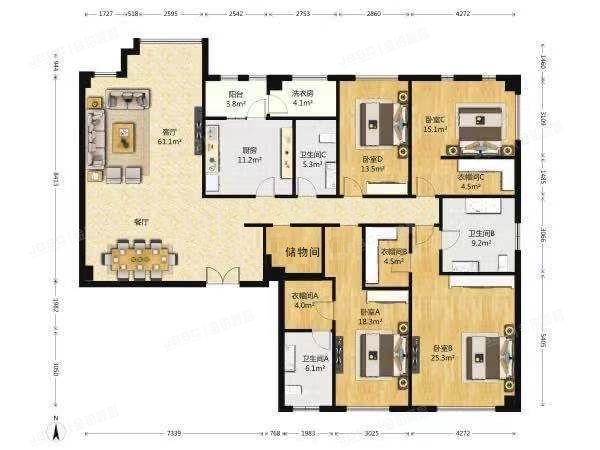 朝阳区 裕民路12号院5号楼12层1单元1506（品元）