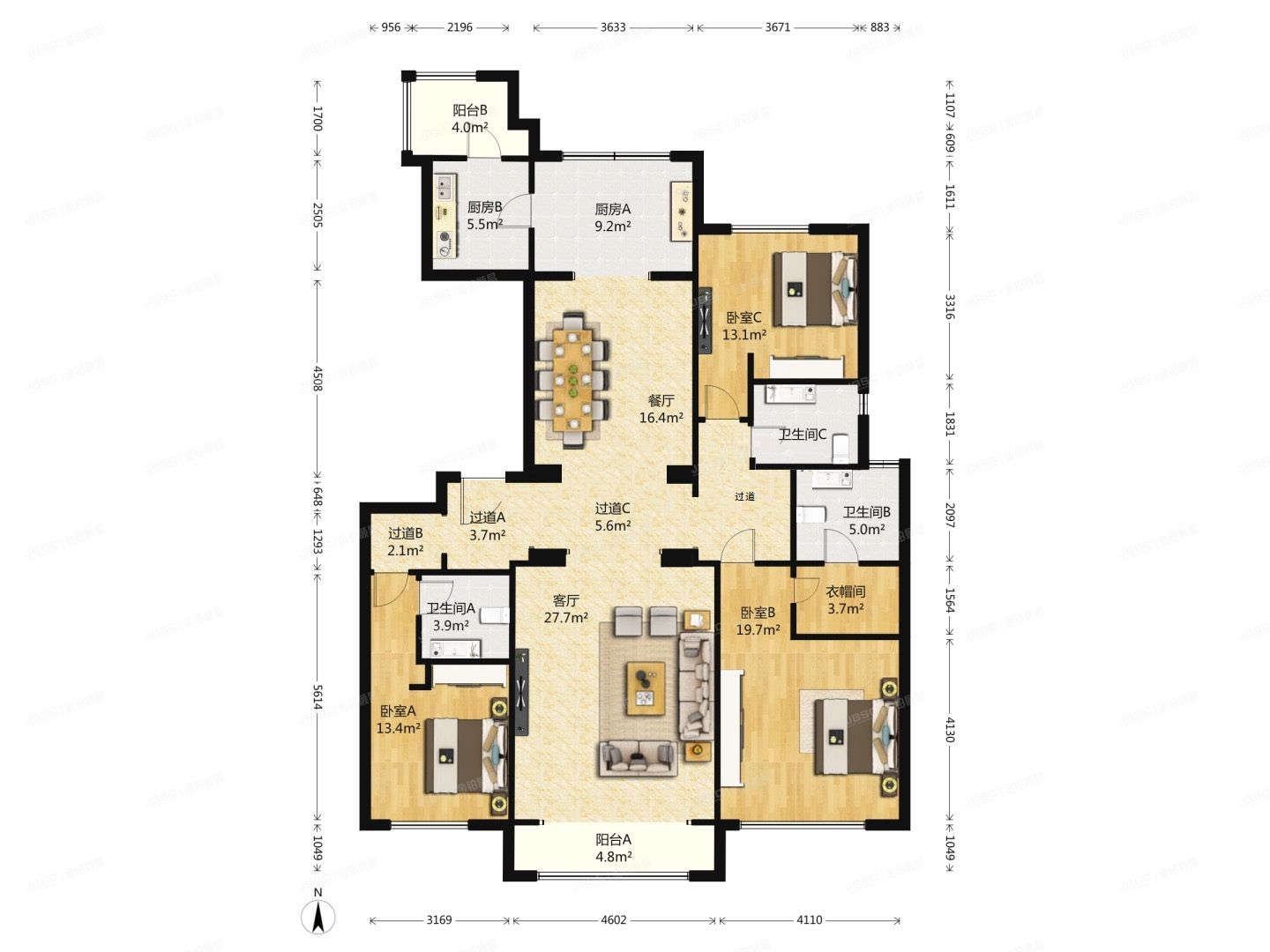 丰台区 丰葆路98号院二区20号楼12层1单元1201（中海九号公馆）