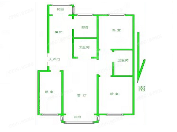 房山区 汇丰街4号院8号6层3单元601（世界名园）