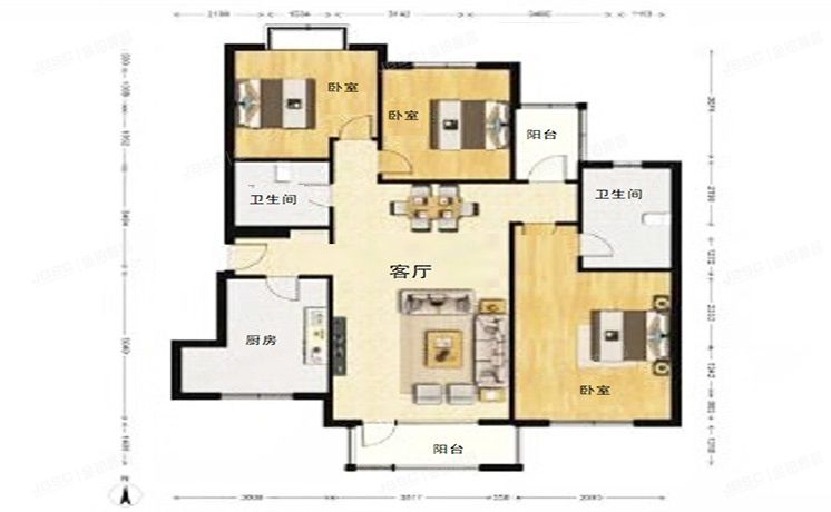 大兴区 康和园162号楼4层1单元401（原生墅）