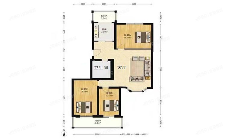 通州区 安顺北里22号楼4层6-402（翠福园）