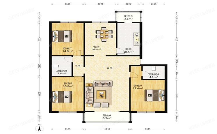 昌平区 东小口镇天通苑东苑69号楼2层4单元202室（天通东苑一区）