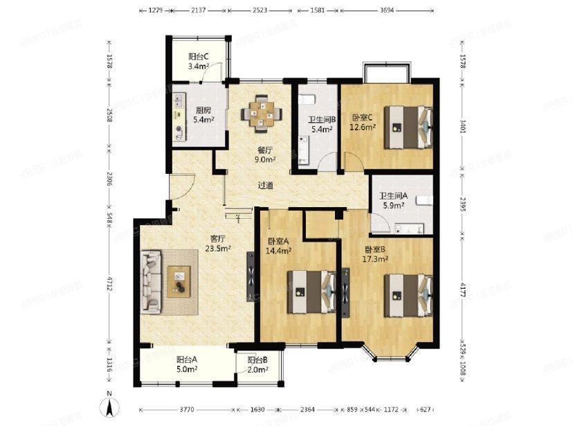 大兴区-旧宫 吉丽路6号院29号楼2层2-201（美利新世界）