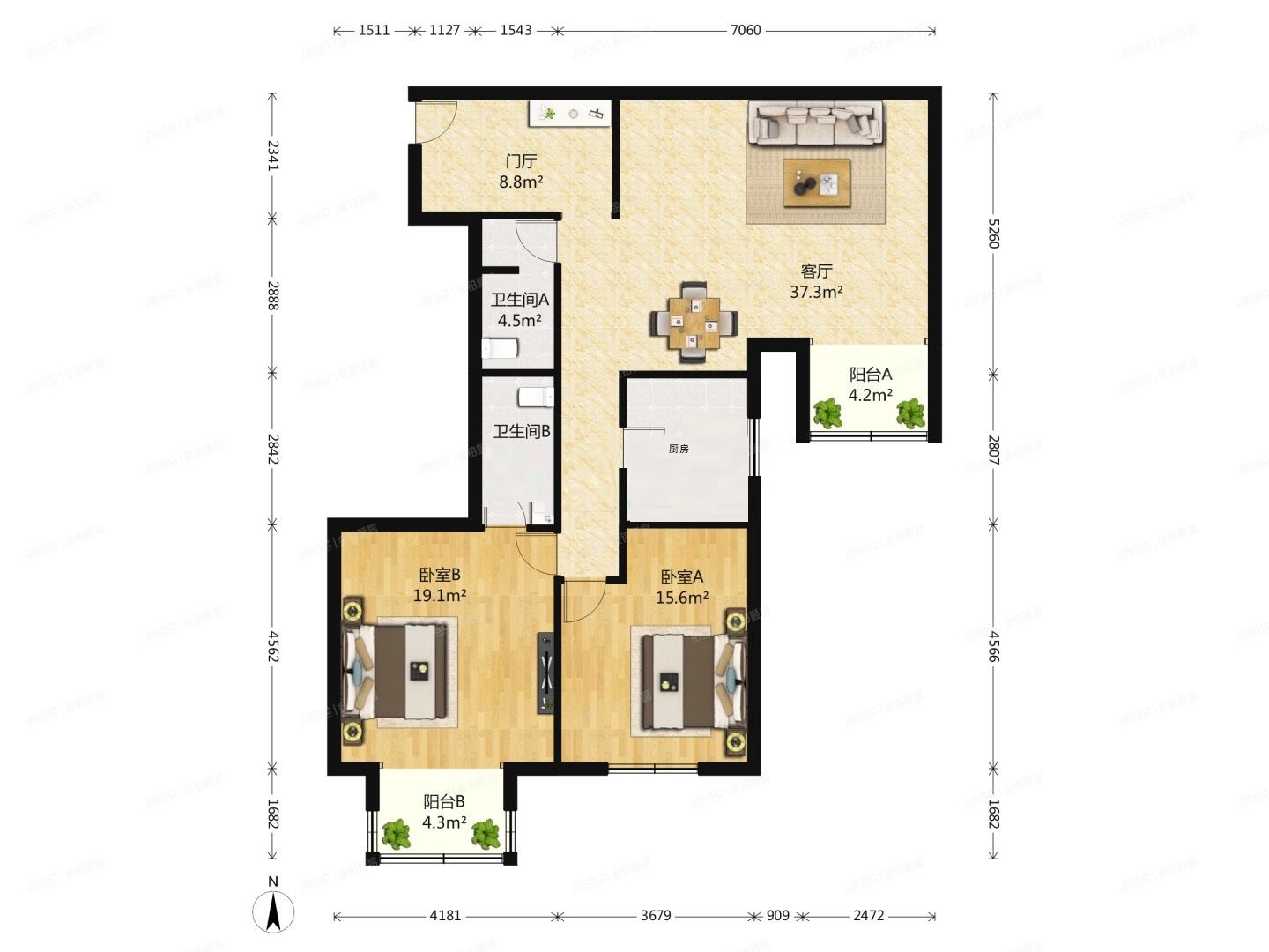 东城区 美惠大厦1号楼10层四单元1002 公寓