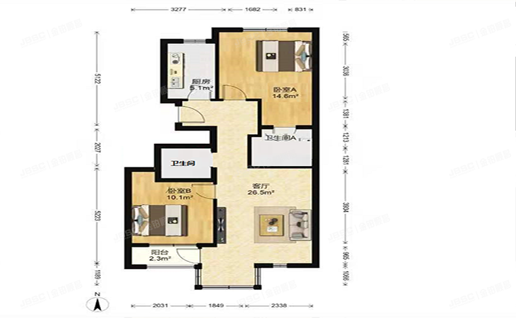 朝阳区 百子湾东里419号楼8层5单元801室（沿海赛洛城三期）