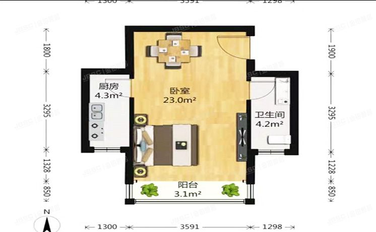 朝阳区 南郎家园18号楼19层2108号（恋日国际）