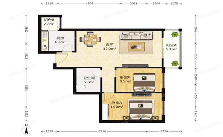 丰台区 华源三里7号7-16-1603（首科花园D区）