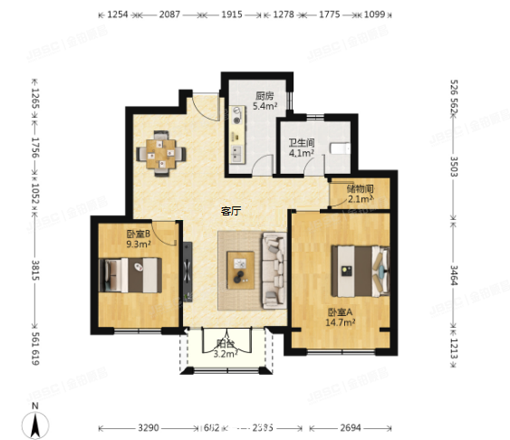 大兴区 乐园路22号院25号楼1层103（金地仰山）