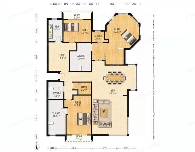 通州区 芙蓉园506号楼9层3单元1001室（月亮河城堡）