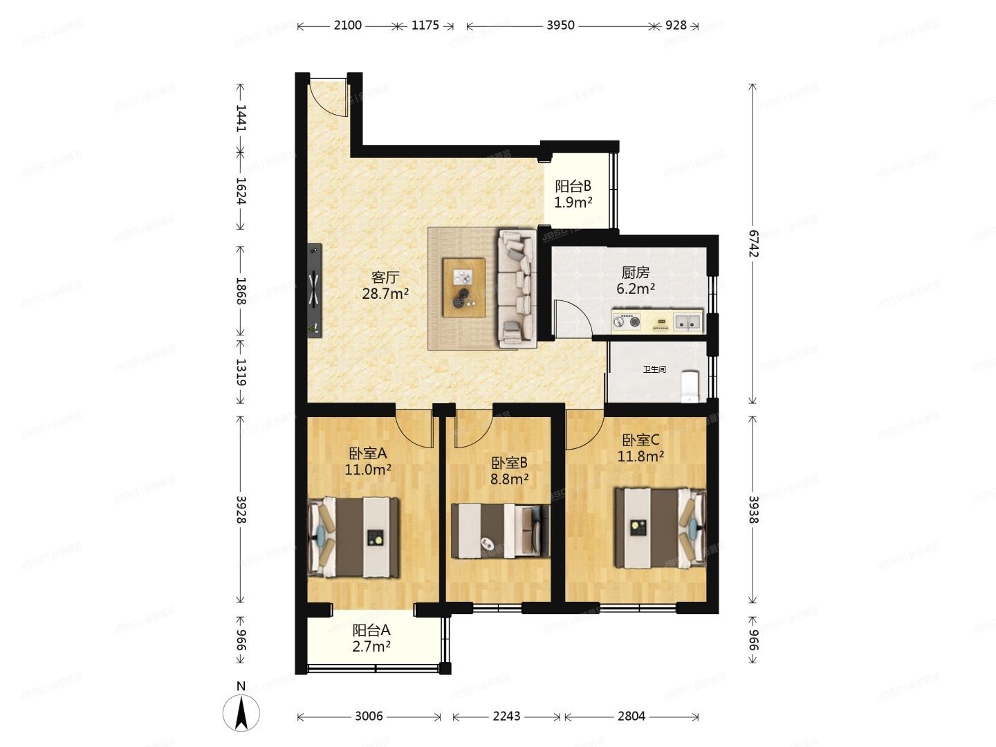 大兴区-西红门 金荣园5号楼4层402（金荣园）