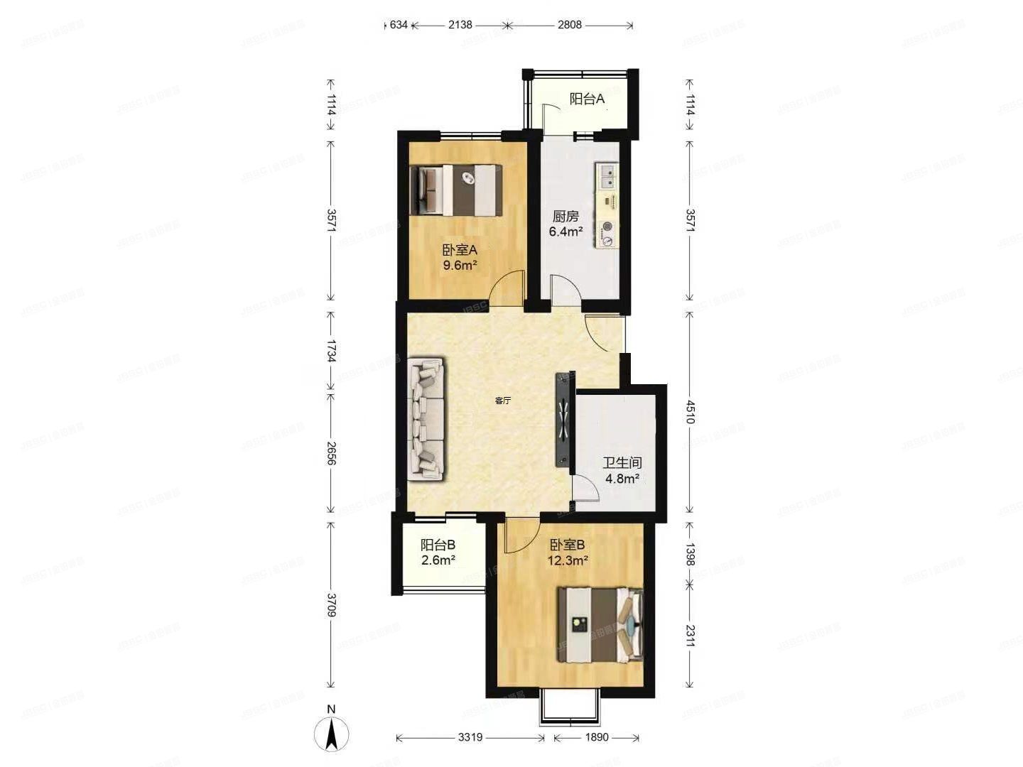 门头沟区 绮霞苑5号楼4层4单元402号（绮霞苑）