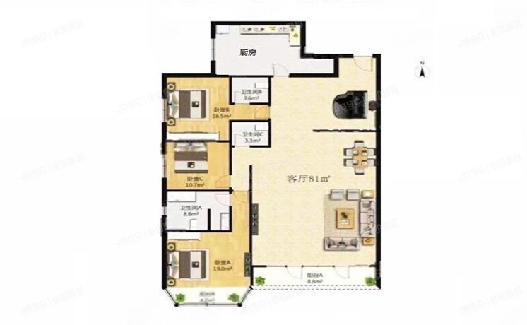 朝阳区 北辰东路8号汇欣公寓29号楼2层S204（汇欣公寓）