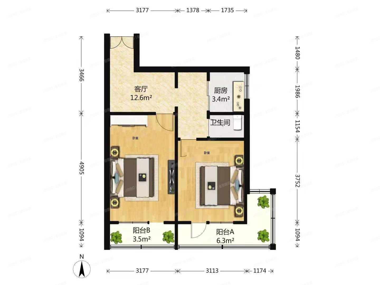 朝阳区 八里庄南里13号楼5层2（八里庄南里）