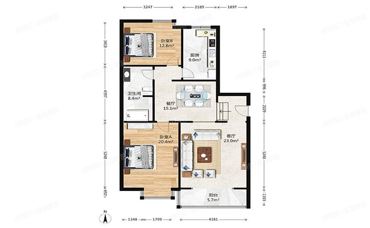 丰台区 星河苑2号院20号楼1层1单元102号（星河苑）