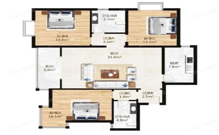 丰台区 西局欣园南区12号楼1单元1401（西局欣园南区）