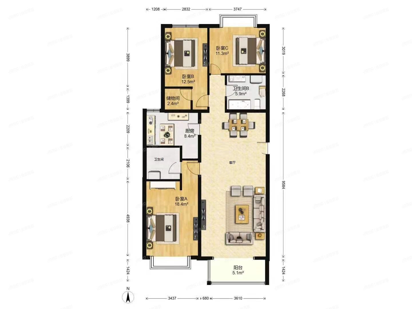 石景山区 玉泉西里二区远洋山水二期9号楼（实际14号）1单元1201号（远洋山水北区）