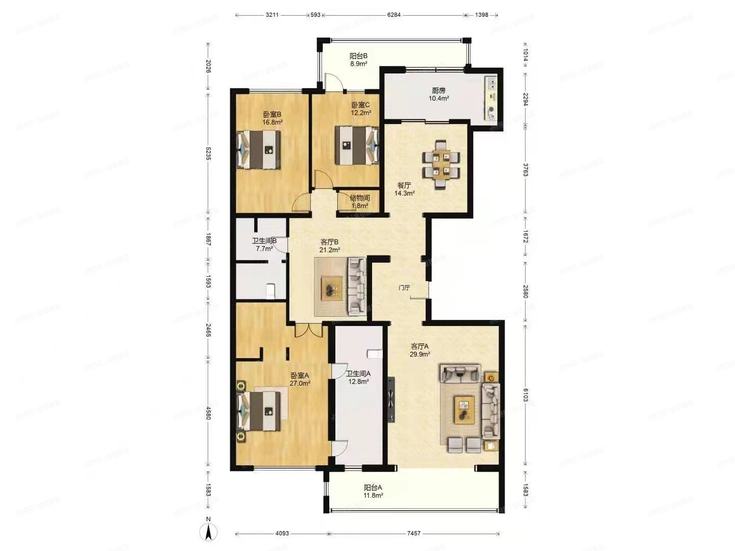 海淀区 如缘居北里7号楼9层2单元902（如园）