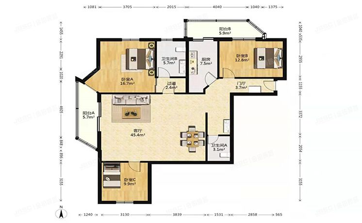 丰台区 恒松园5号楼11层1101（恒松园）
