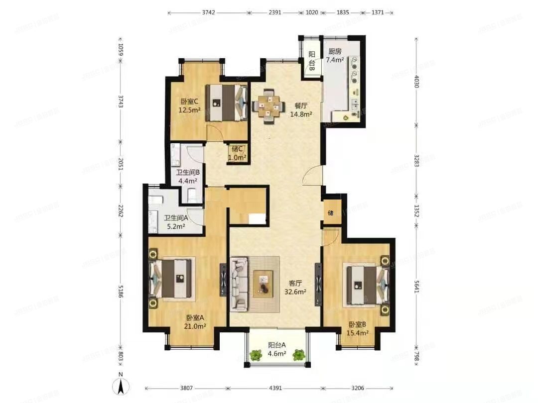 朝阳区 十里堡2号院6号楼3单元901号（首创爱这城）