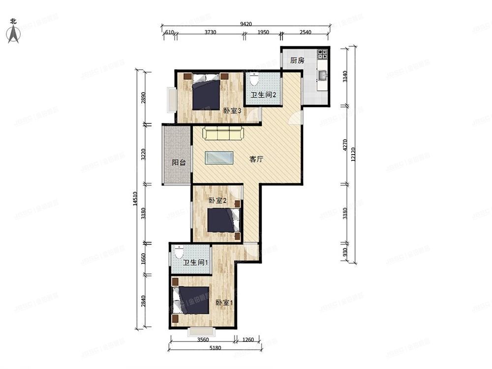 丰台区 丰管路9号院2号楼2层206（东瑞丽景家园）