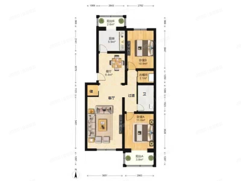 通州区 梨园西里11号楼3层331（梨花园）