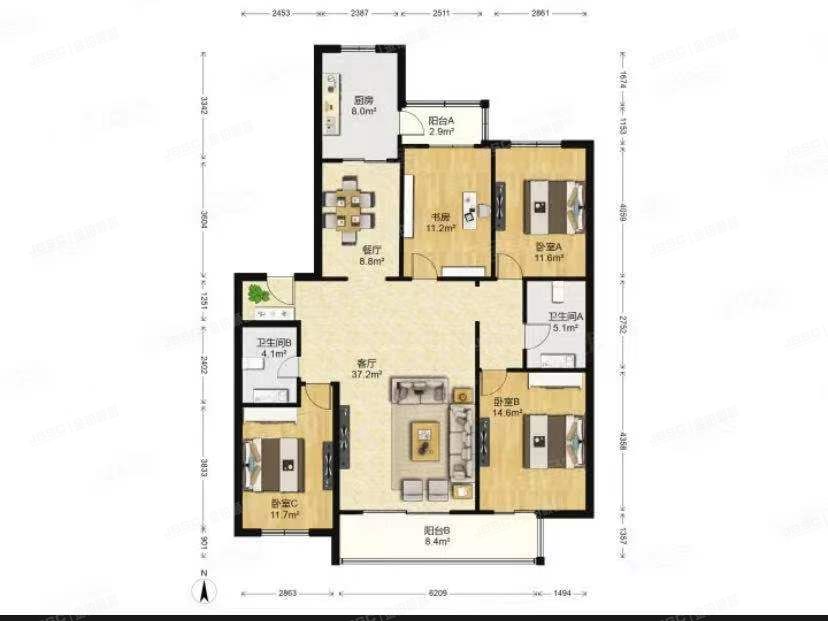 丰台区 美域家园南区20号楼1单元301（美域家园南区）