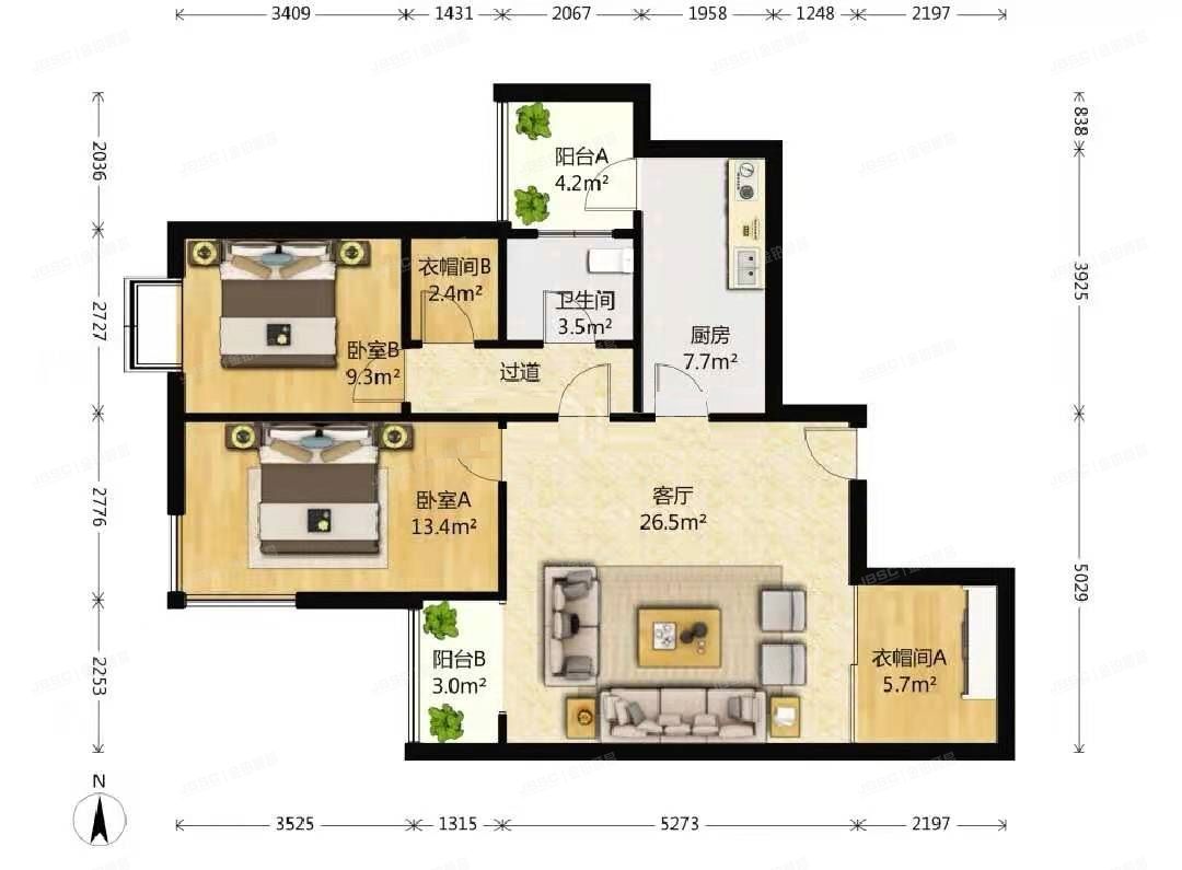 朝阳区 育慧西里22号楼20层2005（锦绣馨园）
