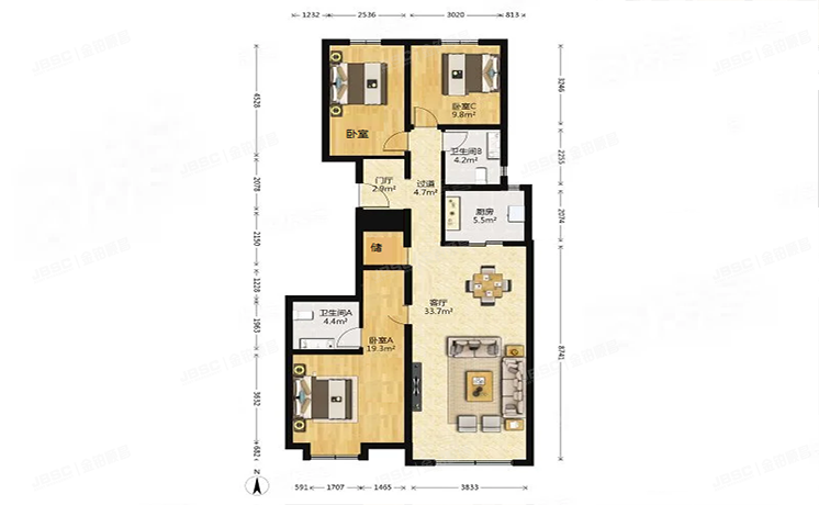 大兴区 德贤东路6号院12号楼1层2单元101（中冶德贤公馆）