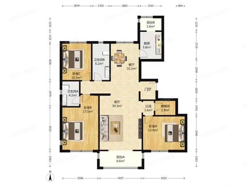 顺义区 顺义东方太阳城222号楼1层3单元101号（东方太阳城琴湖园）