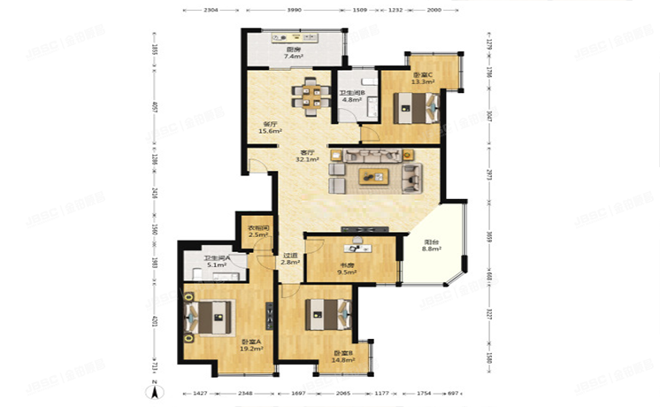 海淀区 香溪度小区海澜西苑5-3-702号（香溪度）