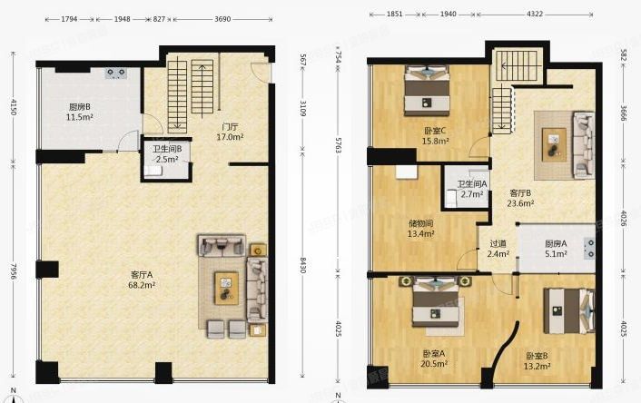朝阳区 建国路88号院7号楼25至26层2801（SOHO现代城）