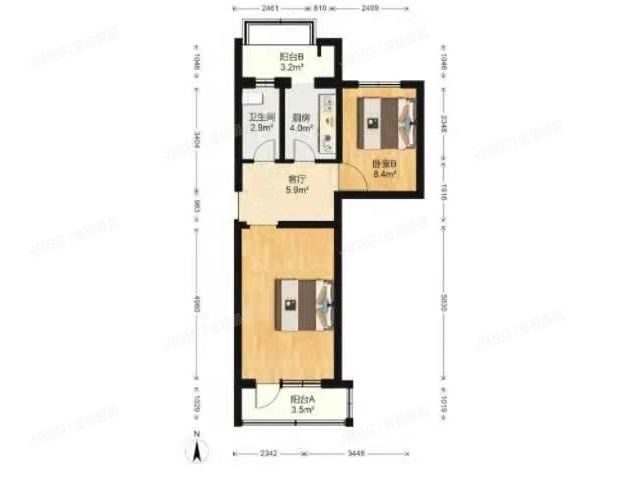 通州区 新华北街75号后门3号楼4层4单元441（1号）（永顺村35号院）