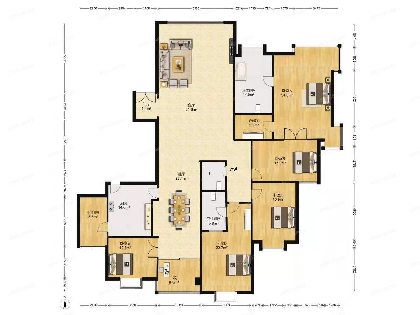 朝阳区 朝阳公园南路8号院5号楼2层201号（棕榈泉国际公寓）